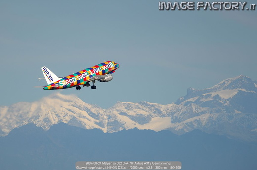 2007-08-24 Malpensa 562 D-AKNF Airbus A319 Germanwings
